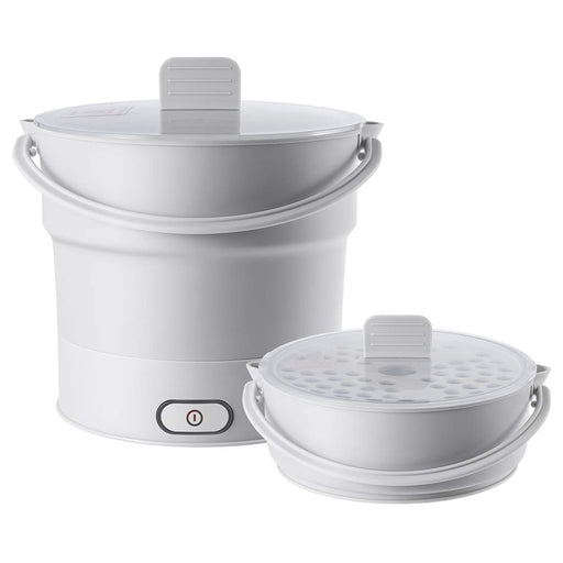 Folding Electric Skillet Kettle Heated Food Container Heated Lunch Box Cooker Portable Hot Pot Cooking Tea