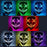 Led Mask Halloween Party Masque