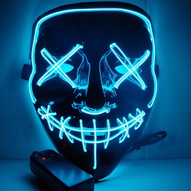 Led Mask Halloween Party Masque