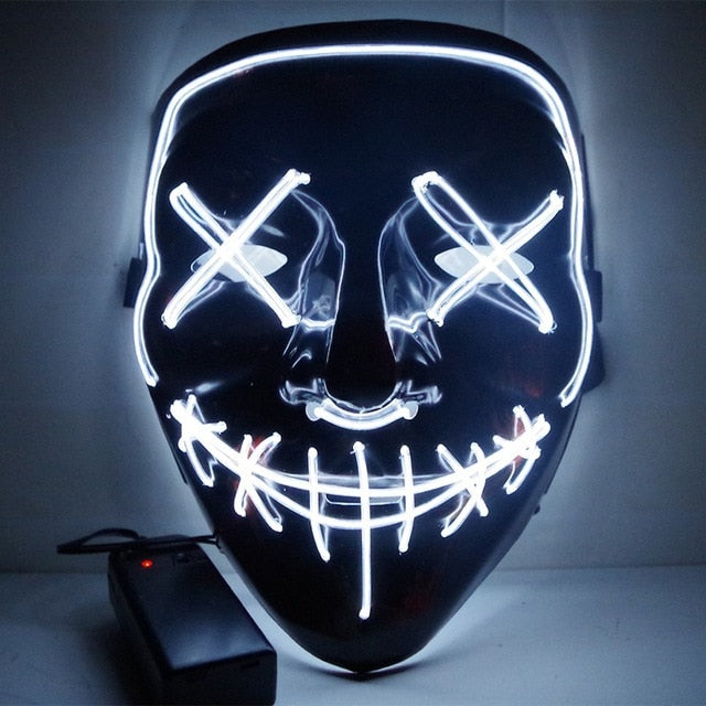 Led Mask Halloween Party Masque