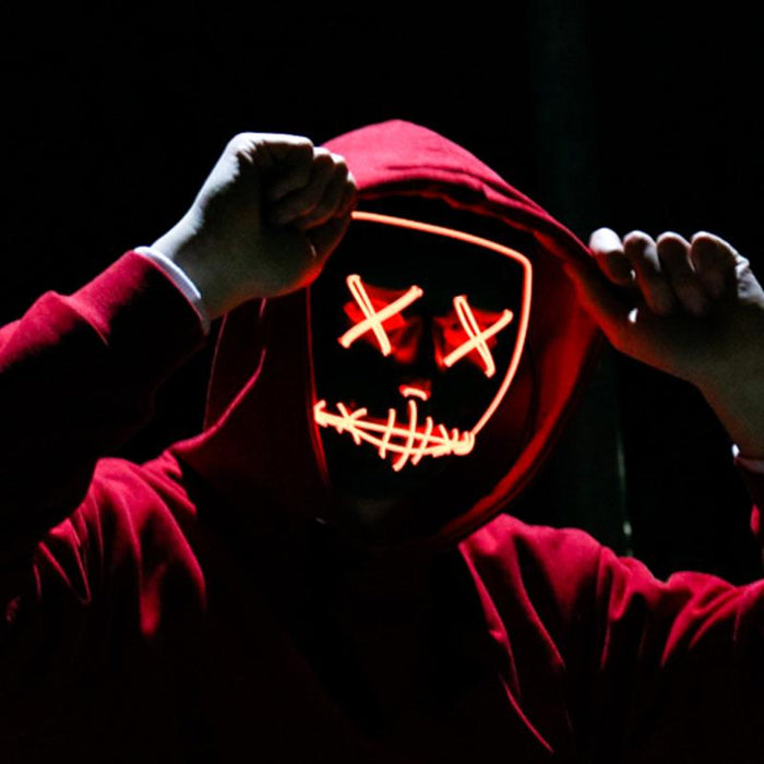 Led Mask Halloween Party Masque