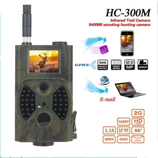 Hunting Camera GSM 12MP 1080P Photo Traps Night Vision