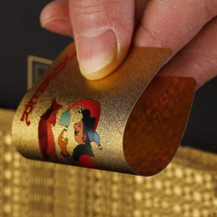 24K Gold Foil Poker Playing Cards