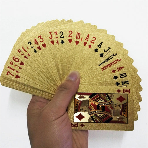 24K Gold Foil Poker Playing Cards