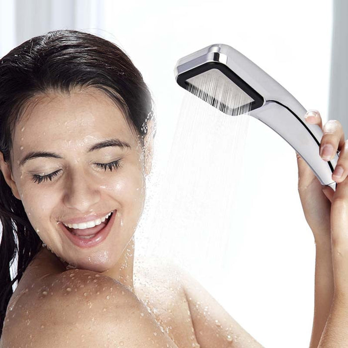 Pressure Rainfall Shower Head 300 Holes Shower Head Water Saving Filter